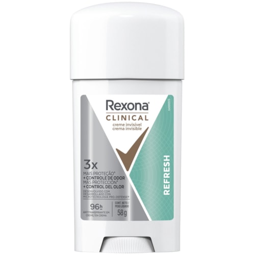 Desodorante Rexona Clinical Refresh Creme 58g