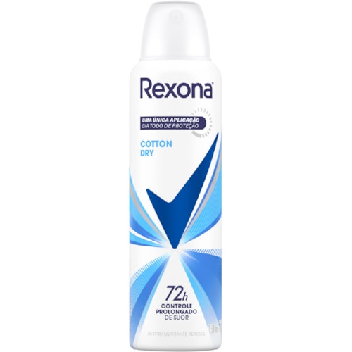 Desodorante Rexona Cotton Dry Feminino Aerossol 150ml