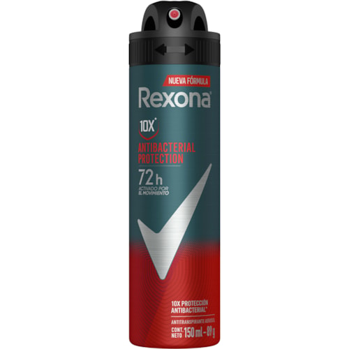 Desodorante Rexona Masculino Antibacteriano Aerossol 150ml