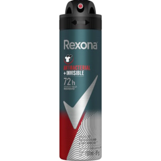 Desodorante Rexona Masculino Antibacteriano Invisible Aerossol 150ml