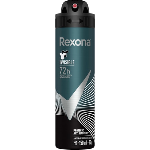 Desodorante Rexona Masculino Invisible Aerossol 150ml