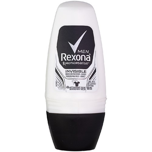 Desodorante Rexona Masculino Invisible Roll On 50ml