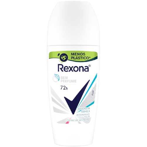 Desodorante Rexona Roll On Feminino Sem Perfume 50ml