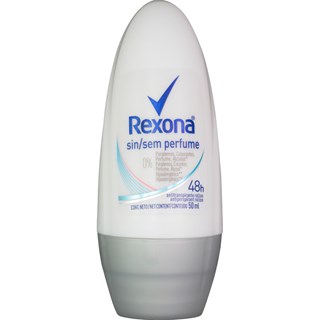 Desodorante Rexona Roll On Feminino Sem Perfume 50ml
