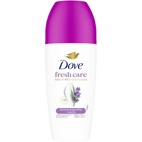 Desodorante Rollon Dove Fresh Care Lavanda e Baunilha Feminino 50ml