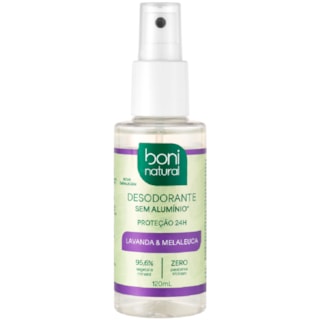Desodorante Spray Boni Natural Lavanda e Melaleuca 120ml