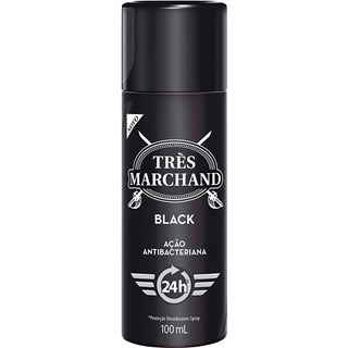 Desodorante Spray Très Marchand Masculino Black 100ml