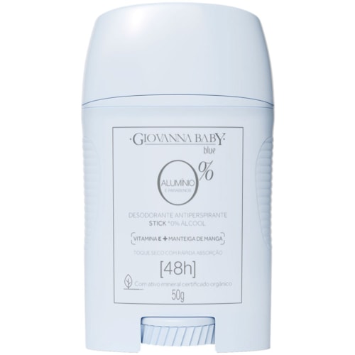 Desodorante Stick Giovanna Baby 0 Alumínio Antiperspirante Blue 50g