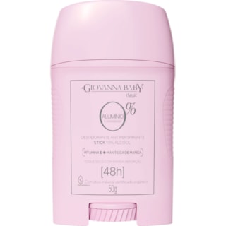 Desodorante Stick Giovanna Baby 0 Alumínio Antiperspirante Classic 50g