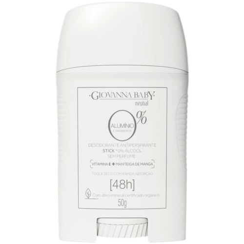 Desodorante Stick Giovanna Baby 0 Alumínio Antiperspirante Neutral Sem