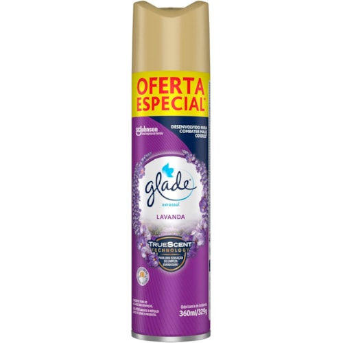 Desodorizador Glade Aerossol Lavanda 360ml Oferta Especial