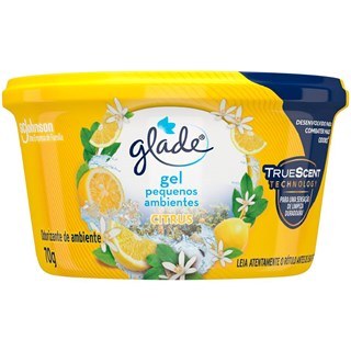 Desodorizador Glade Gel Pequenos Ambientes Citrus 70g