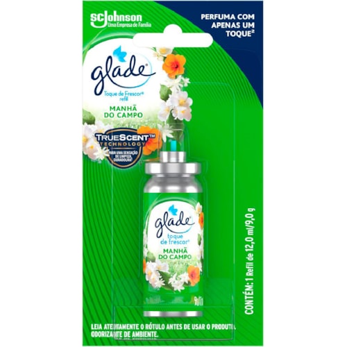 Desodorizador Glade Toque de Frescor Refil Manhã Do Campo 12 mL