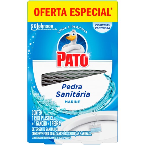 Desodorizador Sanitário Pato Pedra Marine 25g 25% Desconto
