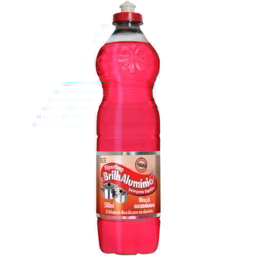 Detergente Brilhalumínio Maçã Glicerinado 500ml