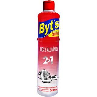 Detergente BYT's Limpa Inox e Alumínio 2x1 500ml