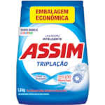 Detergente em Pó Assim Tripla Ação 1,8kg Embalagem Econômica