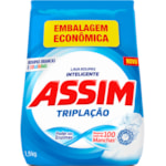 Detergente em Pó Assim Tripla Ação Embalagem Econômica 1,9kg