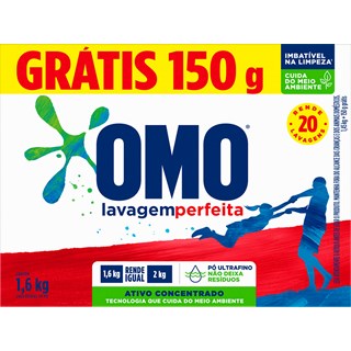 Detergente em Pó Omo Lavagem Perfeita 1,6Kg