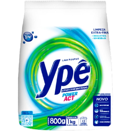 Detergente em Pó Ypê Power Act 800g