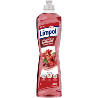 Detergente Limpol Cereja e Hibisco Gel 400g