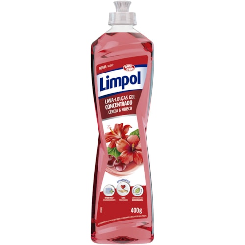 Detergente Limpol Cereja e Hibisco Gel 400g