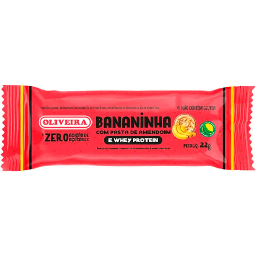 Doce Bananinha Oliveira Whey Protein Zero Açúcar 22g