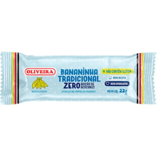 Doce de Banana Bananinha Oliveira Zero Açúcar 22g