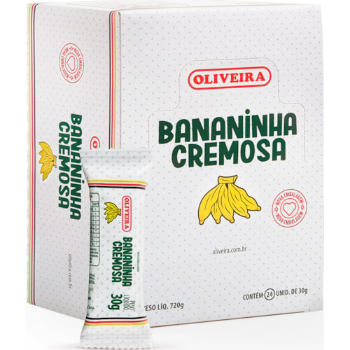 Doce Oliveira Bananinha Cremosa Tradicional 24x30g