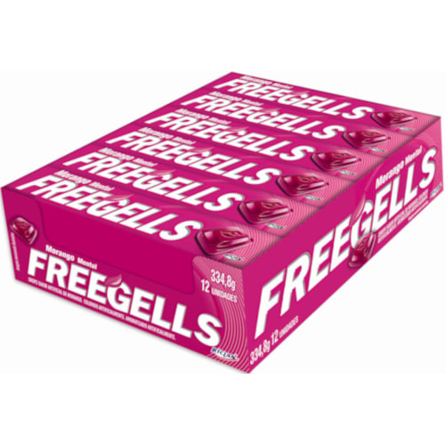 Drops Freegells Sabor Morango 27,9g