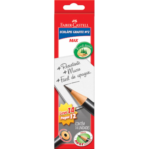 EcoLápis Grafite Faber-Castell Leve 14 Pague 12