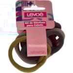 Elástico Para Cabelos Levoe Colorido 5Un