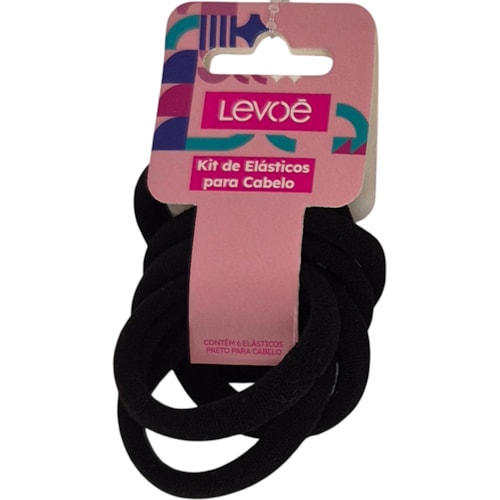 Elástico Para Cabelos Me. Preto 5Un