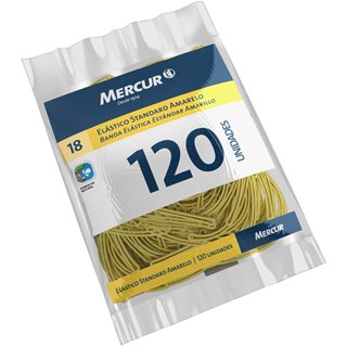 Elástico Standard Amarelo Mercur - 120 Unidades