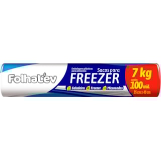 Embalagem de Freezer Folhalev 7Kg 100Un 35cmx40cm