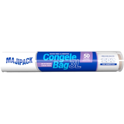 Embalagem para Freezer Majipack Rolo 3kg 50 Unidades