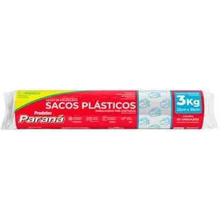 Embalagem Plástica Paraná 3Kg Rolo 50Un