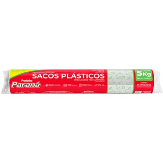 Embalagem Plástica Paraná 5Kg Rolo 50Un