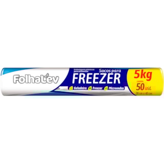 Embalagens Plásticas Folhalev Para Freezer 5Kg 50Un