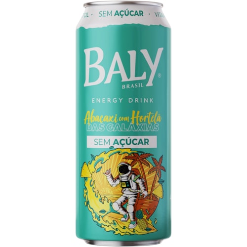 Enegético Baly Sem Açúcar Abacaxi com Hortelã 473ml