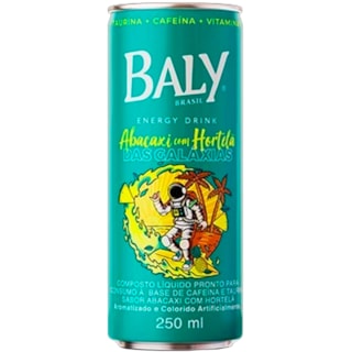 Energético Baly Sabor Abacaxi e Hortelã Lata 250ml