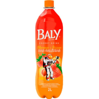 Energético Baly Sabor Morango e Pêssego 2L