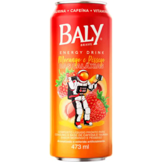 Energético Baly Sabor Morango e Pêssego Lata 473ml