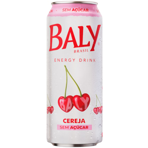 Energético Baly Sem Açúcar Sabor Cereja Lata 473ml