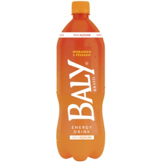 Energético Baly Sem Açúcar Sabor Morango e Pêssego 1L