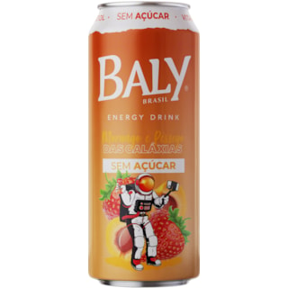 Energético Baly Sem Açúcar Sabor Morango e Pêssego 473ml