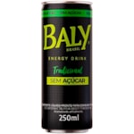 Energético Baly Tradicional Zero Açúcar Lata 250ml