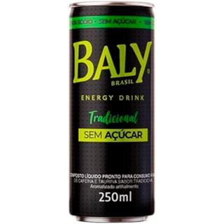 Energético Baly Tradicional Zero Açúcar Lata 250ml