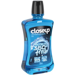 Enxaguante Bucal Close Up Ice Com Alcool 250ml