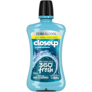 Enxaguante Bucal Close Up Ice Sem Alcool 500ml